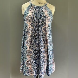 Beacan Cove Blue Women's Sundress Size S Inner bra Super Soft EC